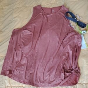 NWT Side-Tie Rust & Silver Tank Top